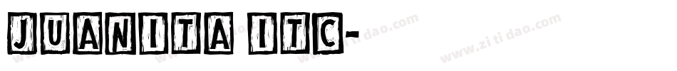 Juanita ITC字体转换